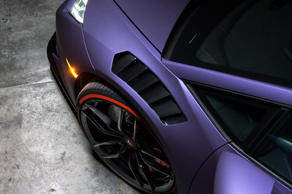 vorsteiner novara edizione aero front vented fenders for lamborghini huracan 1 3 