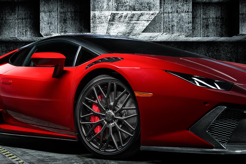 Vorsteiner Lamborghini Huracan Novara Edizione Aero geventileerde spatborden vooraan