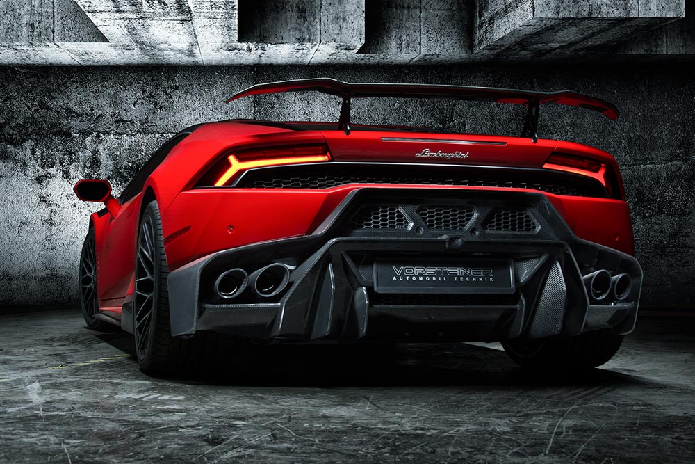 Vorsteiner Lamborghini Huracan carbon Novara Edizione Aero Wing Blade en aluminium staanders