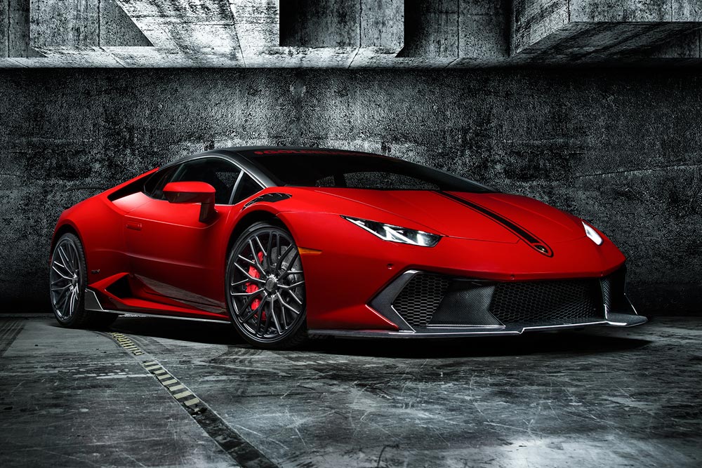 Vorsteiner Lamborghini Huracan carbon Novara Edizione voorbumper en voorspoiler