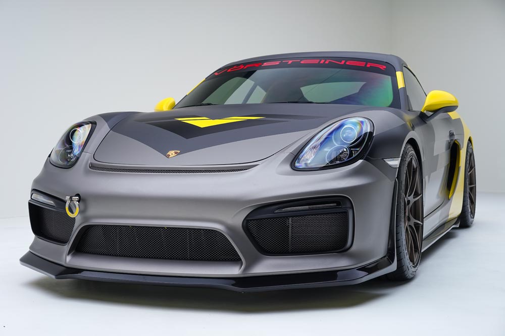 vorsteiner v cs aero front splitter for porsche 981 cayman gt4 2 3 