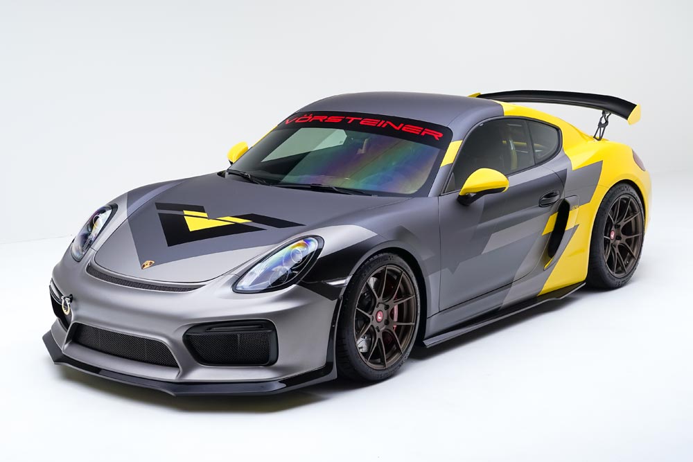 vorsteiner v cs aero front splitter for porsche 981 cayman gt4 3 3 