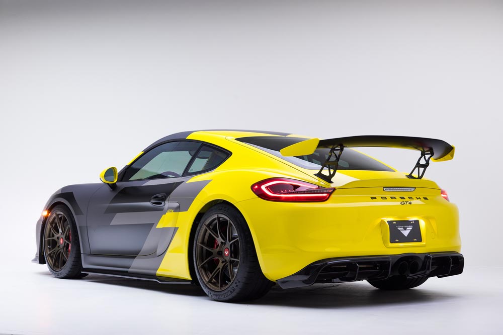 vorsteiner v cs aero rear diffuser for porsche 981 cayman gt4 2 5 