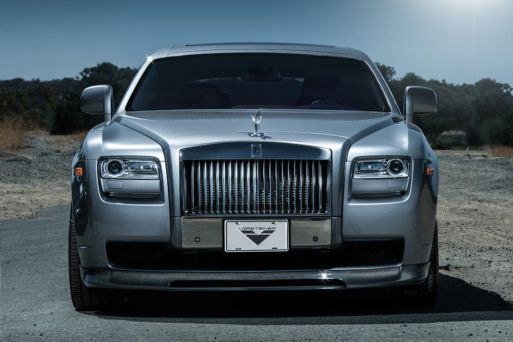 vorsteiner v gr aero front splitter for rolls royce ghost 1 4 