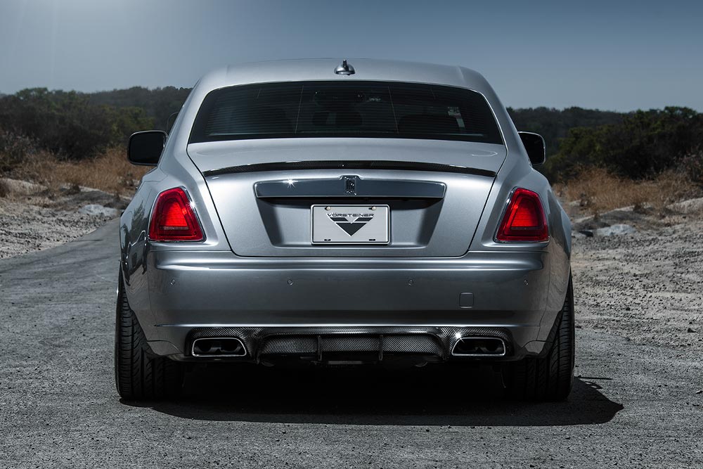vorsteiner v gr aero rear diffuser for rolls royce ghost 1 2 2 