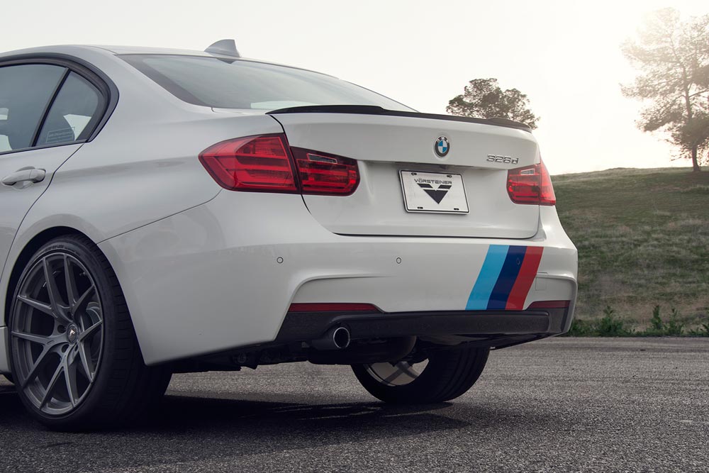 vorsteiner vrs aero deck lid spoiler for bmw f30 3 series m sport 1 2 